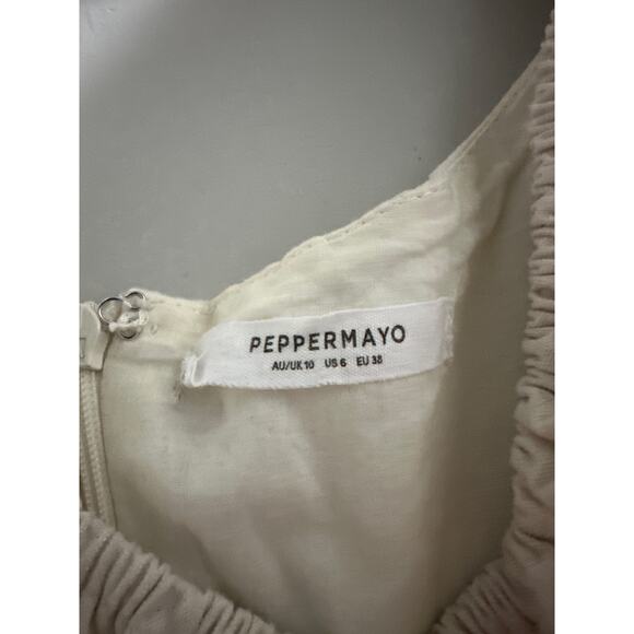 🔴Peppermayo San Sebastian Mini Dress - White size US 6 - Picture 4 of 7